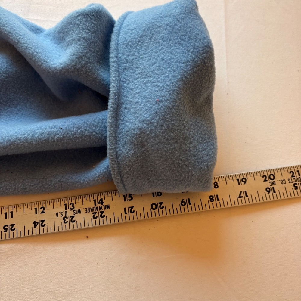 LL Bean Women's Winter Fleece Belted Wrap Robe Long Housecoat Blue 3XL - Picture 9 of 9